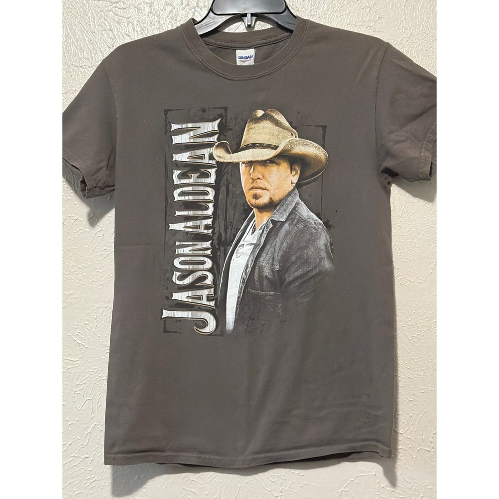 Jason Aldean We Were Here Tour 2016 Graphic T-Shirt‎ Gray Mens Small Gildan